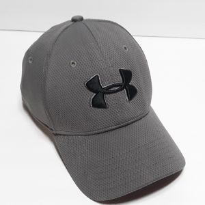 Under Armour Gray Men's Hat Fitted Ball Cap Baseball Medium/Large